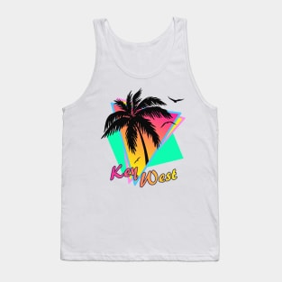 Key West Cool 80s Sunset Tank Top